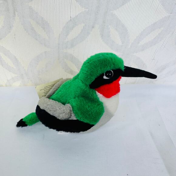 Wild Republic Audubon Birds Ruby-Throated  8" Hummingbird With Sound w/Tags - Picture 6 of 6